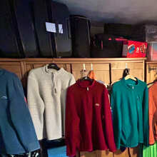 Review Image - Transom Full Zip Eco Macaroni Sweatshirt Peacock Blue Size 3XL