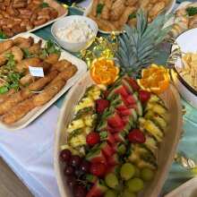 Review Image - Large 14"x10" (35x25cm) Oval Palm Serving Trays