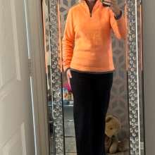 Review Image - Beye Eco 1/4 Zip Grid Fleece Pumpkin Size 14