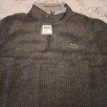 Review Image - Newark 1/4 Zip Grid Fleece Washed Black Size M