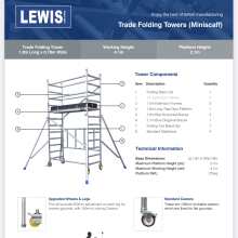 Review Image - Hymer Folding Mobile Scaffold Tower - 2.65 m Platform Height