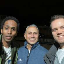 Review Image - Stowe Recycled 1/4 Zip Soft Knit Navy Size S