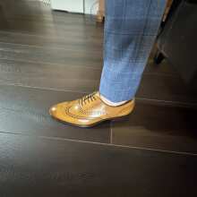 Review Image - Cambridge Wingtip Oxford Brogue Almond Tan 43 / UK 9 / US 10