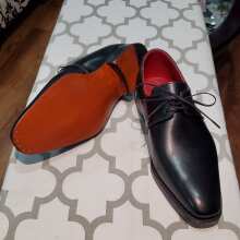 Review Image - Black Leather Derby Dress Shoe 6 UK / 7 US