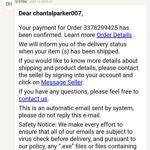 DHgate.com 1 star review on 12th January 2022