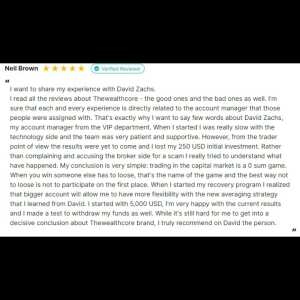 thewealthcore.com 5 star review on 3rd April 2023