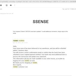SSENSE 1 star review on 11th February 2021