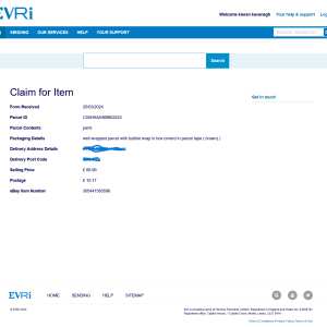 Evri 1 star review on 26th April 2024
