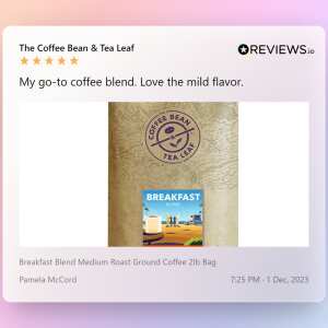 The Coffee Bean & Tea Leaf 5 star review on 1st December 2023