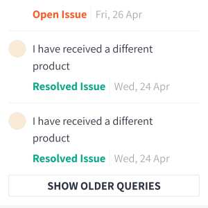 Myntra 1 star review on 26th April 2024