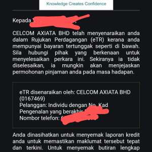 Celcom 1 star review on 9th December 2023