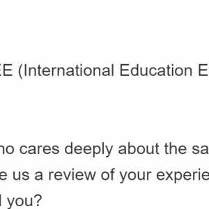 International Education Evaluations 5 star review on 28th November 2023