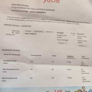 SpiceJet 1 star review on 4th October 2023