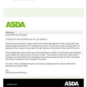 Asda 1 star review on 14th March 2024