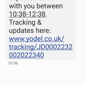 Yodel 1 star review on 5th March 2024