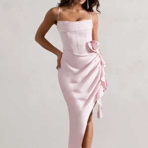 gold dress dress Long Gold Sparkly One Shoulder Slit Dress Lisposa