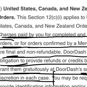 DoorDash 1 star review on 26th March 2024