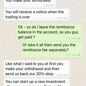 fxbitcointrade.com 1 star review on 17th June 2021