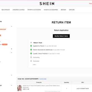 Shein 1 star review on 17th July 2023