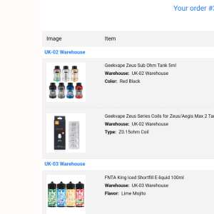 Vapesourcing 1 star review on 16th August 2023