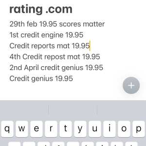 UKCreditRatings 1 star review on 4th April 2024