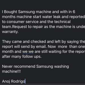 Samsung 1 star review on 24th March 2024