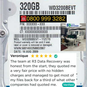 R3 Data Recovery Ltd 5 star review on 19th January 2022