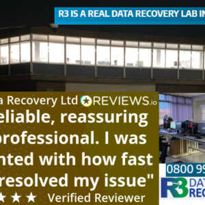 R3 Data Recovery Ltd 5 star review on 25th December 2021