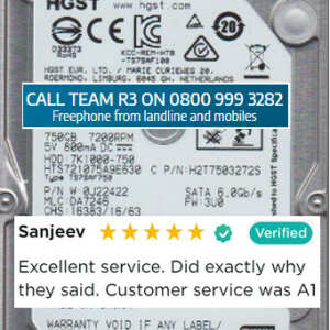 R3 Data Recovery Ltd 5 star review on 30th January 2022