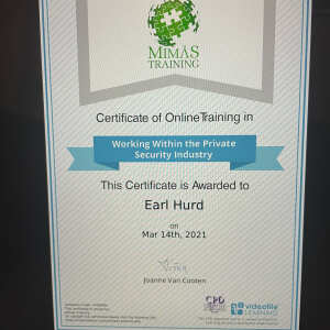 Mimas Training  5 star review on 19th March 2021