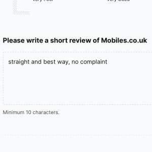 Mobiles.co.uk 5 star review on 7th December 2023