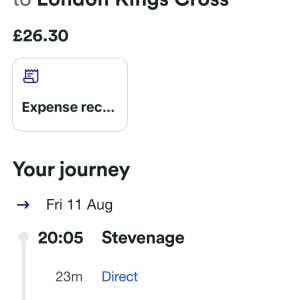 Trainline 1 star review on 18th August 2023