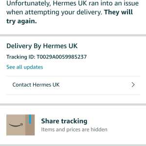 Hermes 1 star review on 11th October 2022