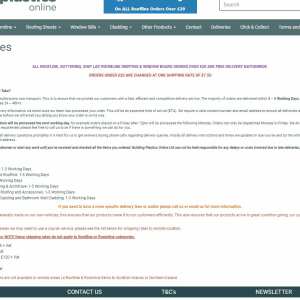 Building Plastics Online Ltd 1 star review on 14th February 2020