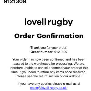 Lovell Rugby 1 star review on 18th April 2024
