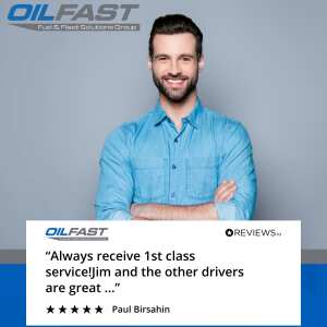 Oilfast 5 star review on 23rd August 2021