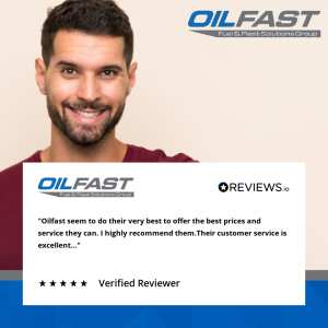 Oilfast 5 star review on 11th May 2022