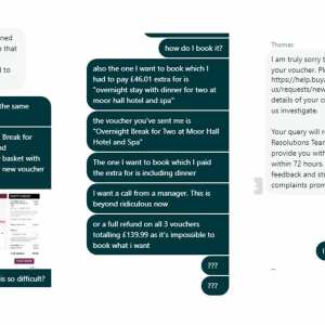 Buyagift 1 star review on 25th May 2024