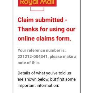 Royal Mail 1 star review on 29th January 2024