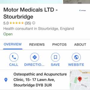 Motor Medicals Ltd 5 star review on 21st November 2022