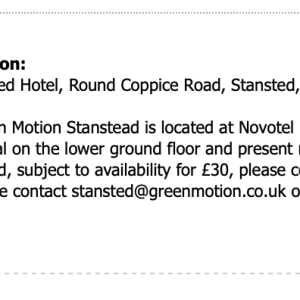 Green Motion 1 star review on 21st March 2024