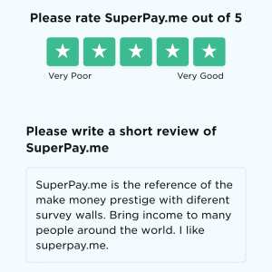 SuperPay.me 5 star review on 16th September 2021