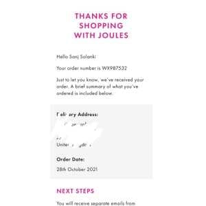 Joules 1 star review on 1st December 2021