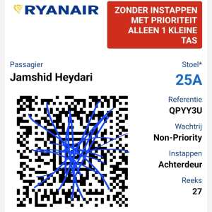 Ryanair 1 star review on 23rd November 2023