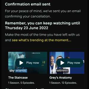 NOW TV 1 star review on 23rd May 2022