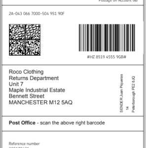 Roco Clothing 1 star review on 18th April 2024