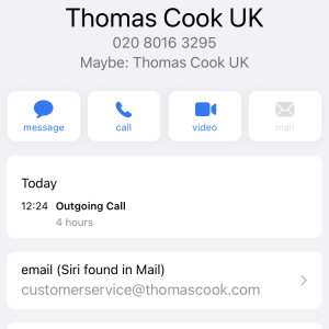 Thomas Cook 1 star review on 28th May 2022