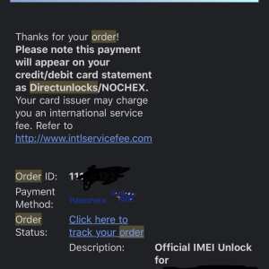 Direct unlocks 1 star review on 12th July 2020