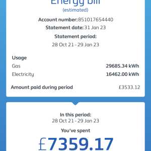British Gas 1 star review on 1st February 2023
