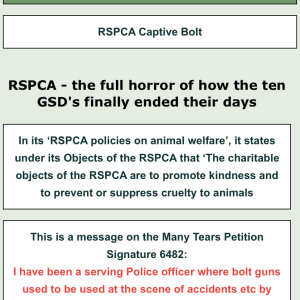 RSPCA 1 star review on 2nd October 2022